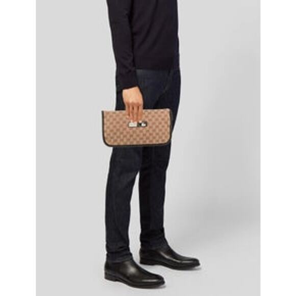 GUCCI x MLB Bag Slippers Toiletry Shoes Clutch - Picture 1 of 8